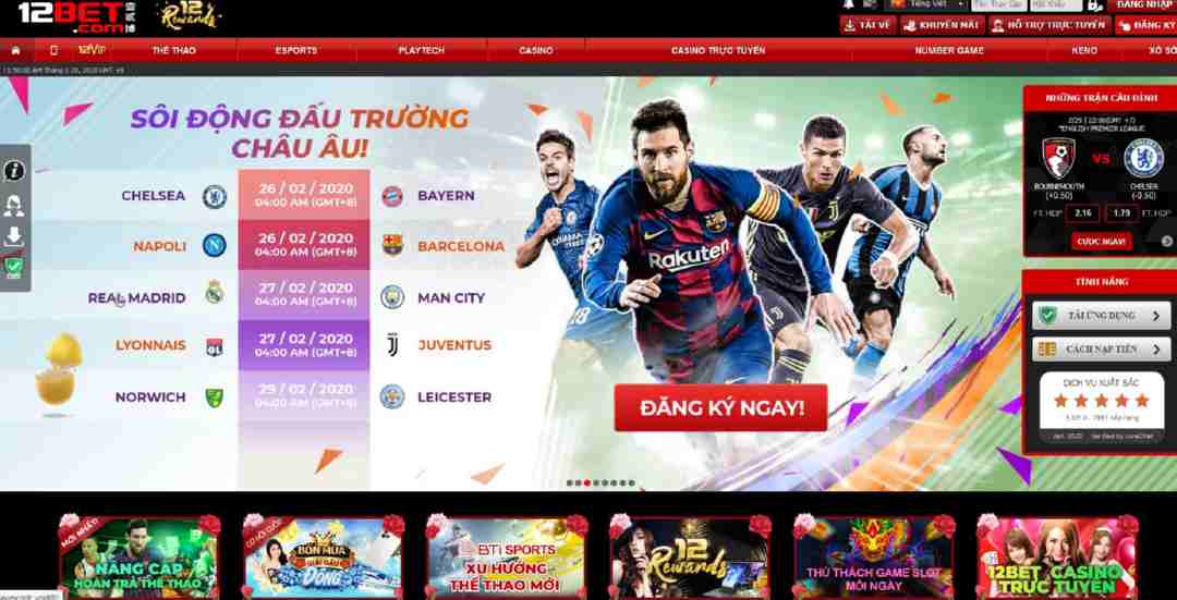 12Bet - Thương hiệu cá cược đỉnh cao cho các bet thủ