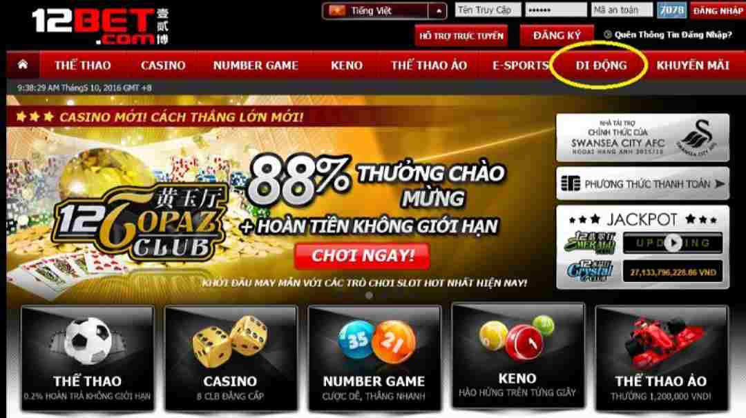 12Bet cung cấp dịch vụ chăm sóc khách hàng chuyên nghiệp