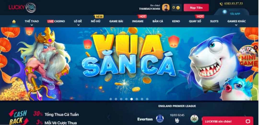 lucky88 trang chủ dẫn đầu luôn làm mưa làm gió trên thị trường