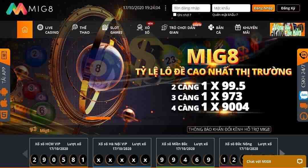 Mig8 cung cấp siêu phẩm game cá cược siêu hấp dẫn